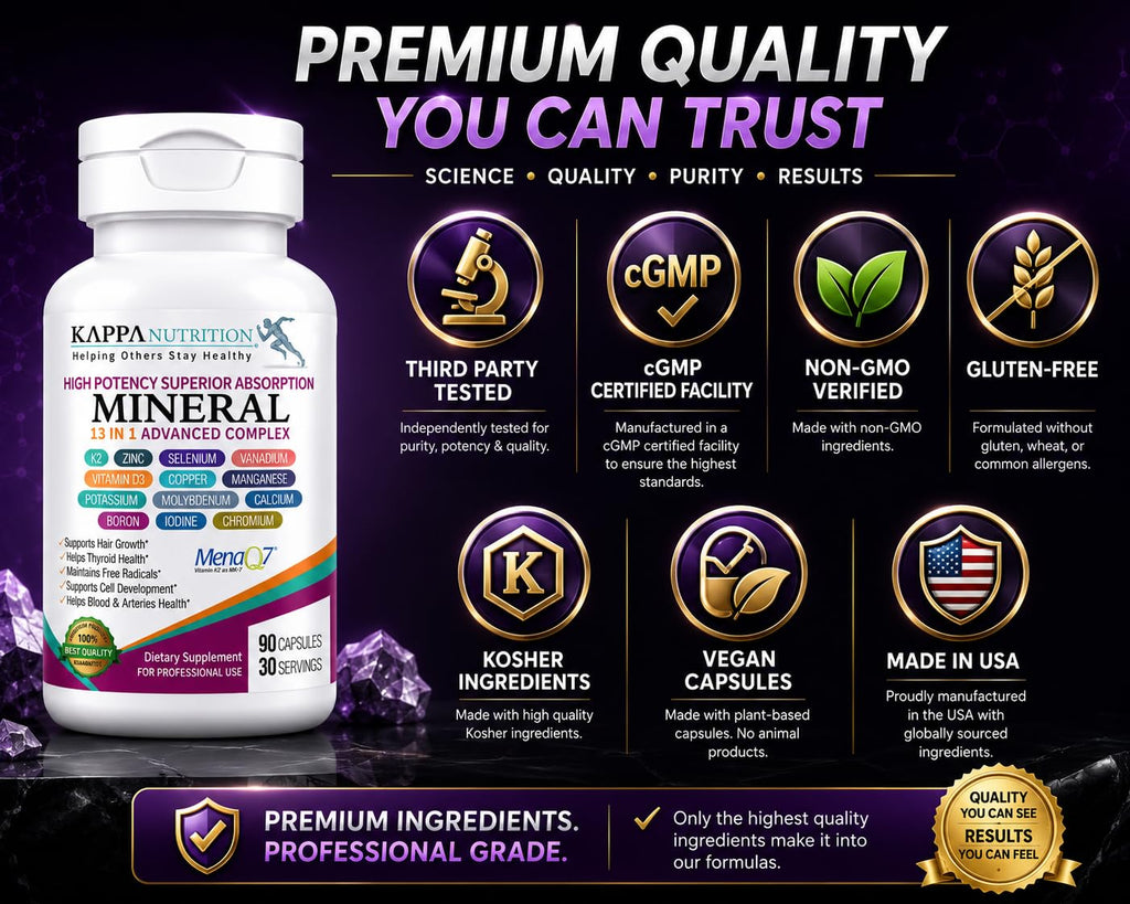 KAPPA NUTRITION Mineral 13 in 1 Complex - 90 Vegan Capsules - image 9