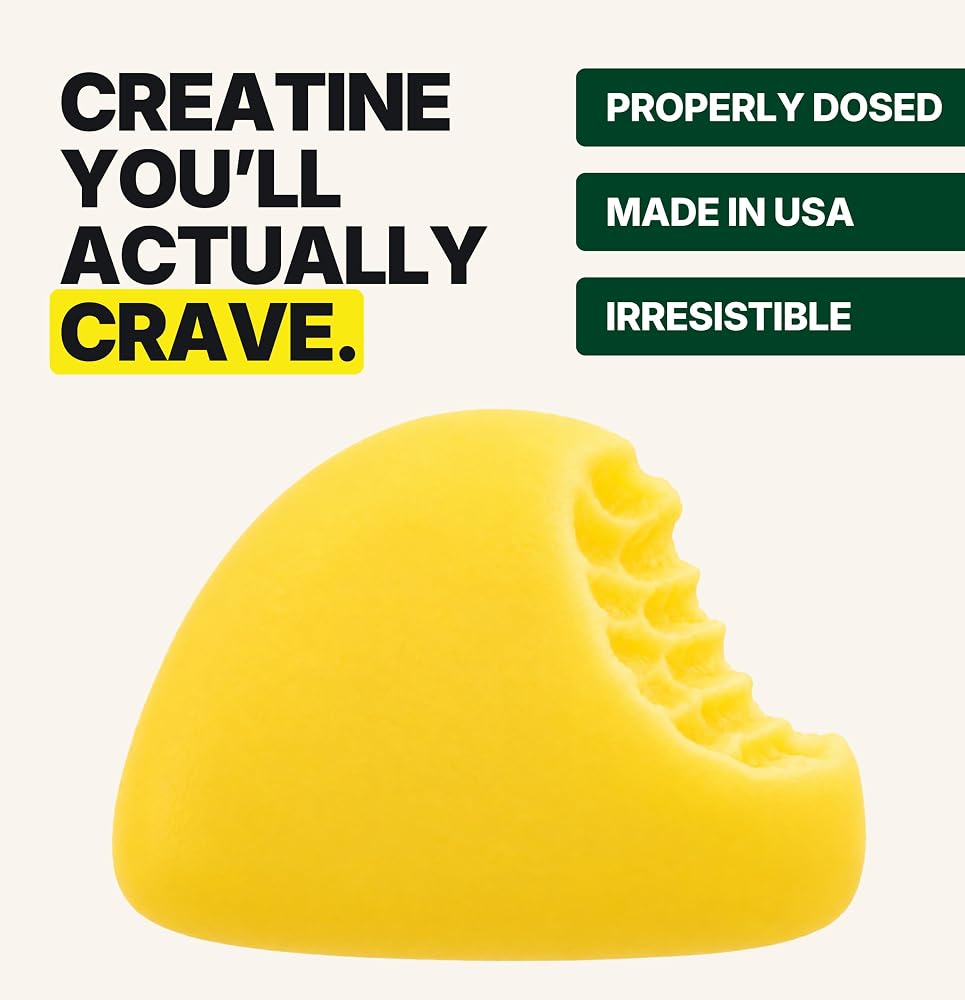 WILD GAINZ Creatine Monohydrate Gummies - Made in USA - 5g Pre
