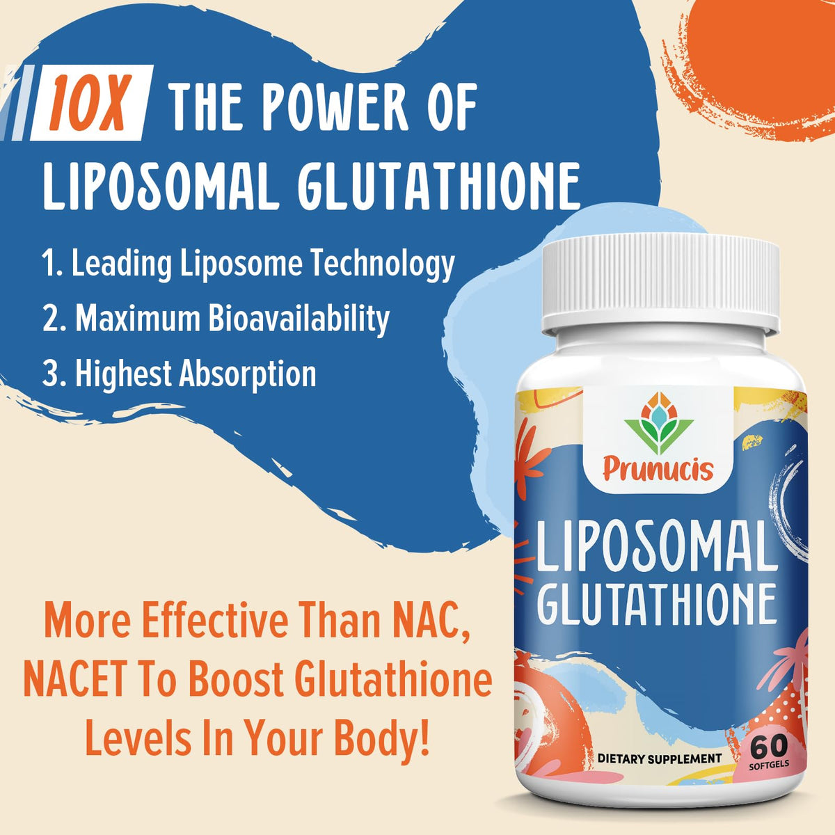 Prunucis Liposomal Glutathione, Pure Reduced L-Glutathione