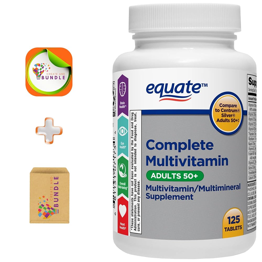 Equate Adult 50+ One Daily Complete Multivitamin - 125 Tablets