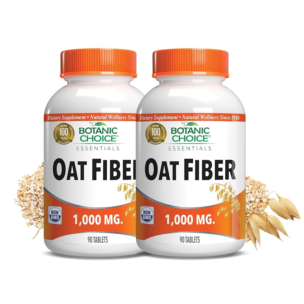 Botanic Choice Oat Fiber Supplement Digestive Support - 180 Tablets