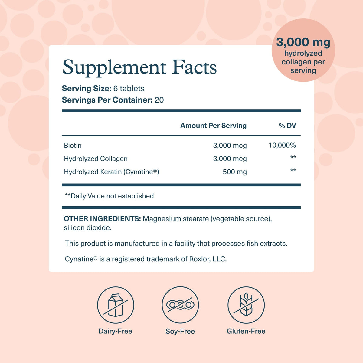 Youtheory Hair Collagen + Keratin - 120 Tablets - image 2