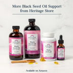 HERITAGE STORE USDA Organic Black Seed Oil, Cold Pressed, 8 fl oz - image 6