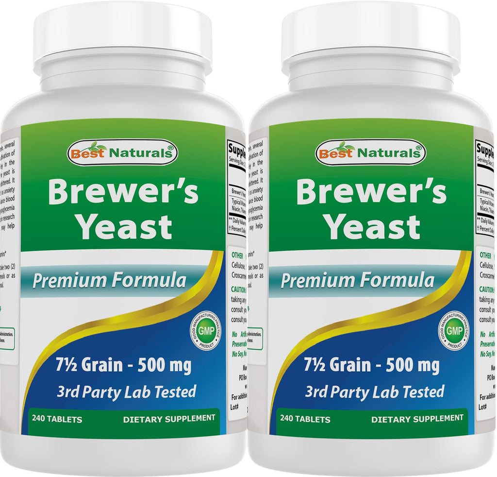 Best Naturals Brewers Yeast 500 mg - 480 Tablets