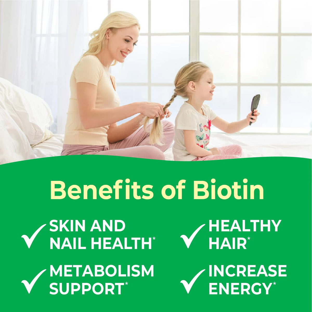 VitaWorks Kids Biotin Chewable Tablets 5000mcg Hair Skin Nails - 120 Count - image 4