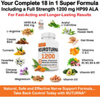 Nuturna Neuropathy Support with 1200 mg Alpha Lipoic Acid - 180 Capsules - image 5