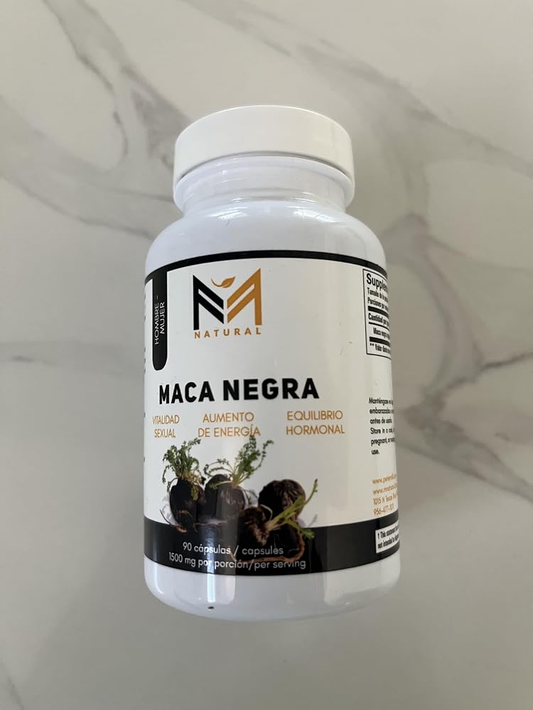 M NATURAL Maca Negra Organic Black Maca - 90 Capsules