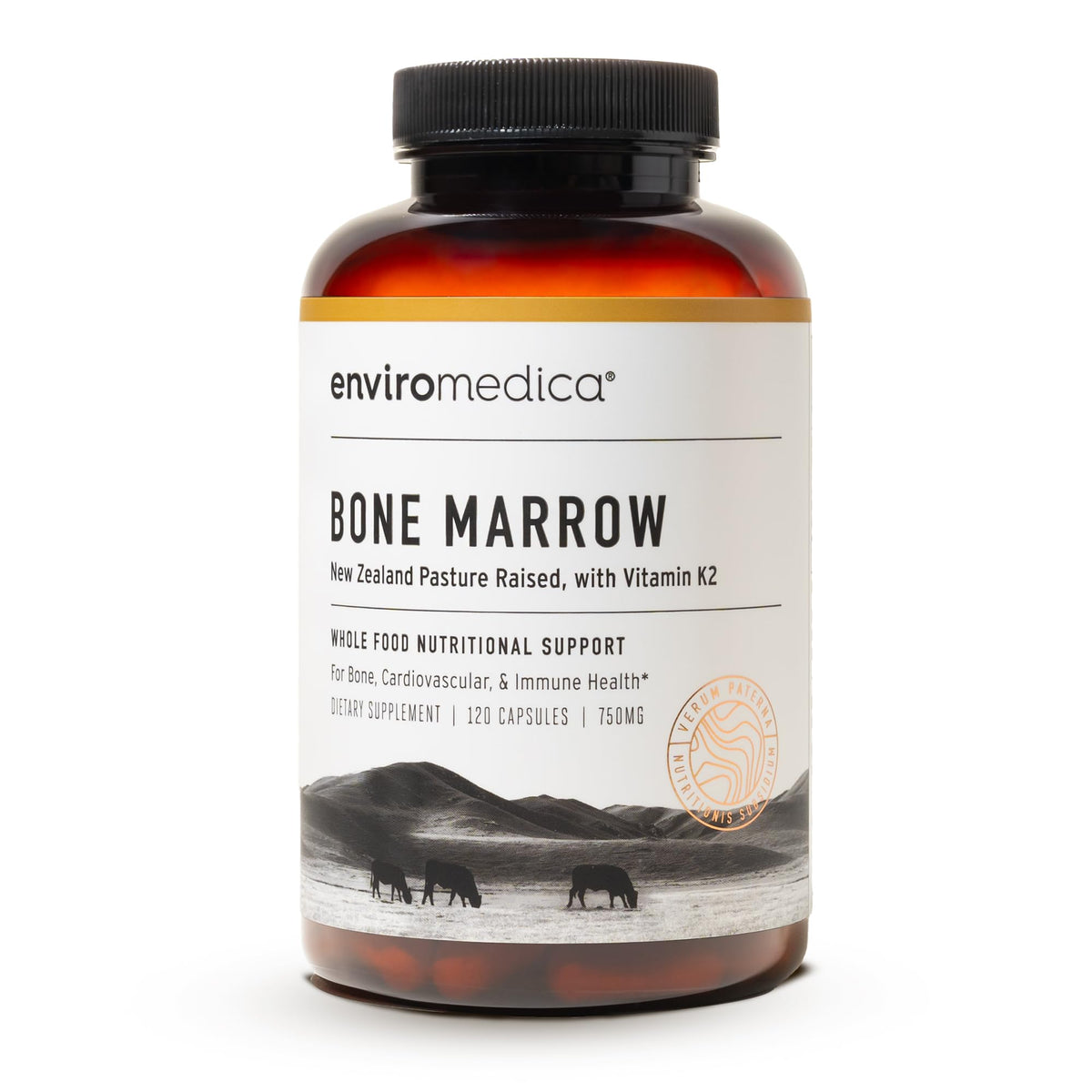 Enviromedica Grass-Fed Beef Bone Marrow Collagen - 120 Capsules