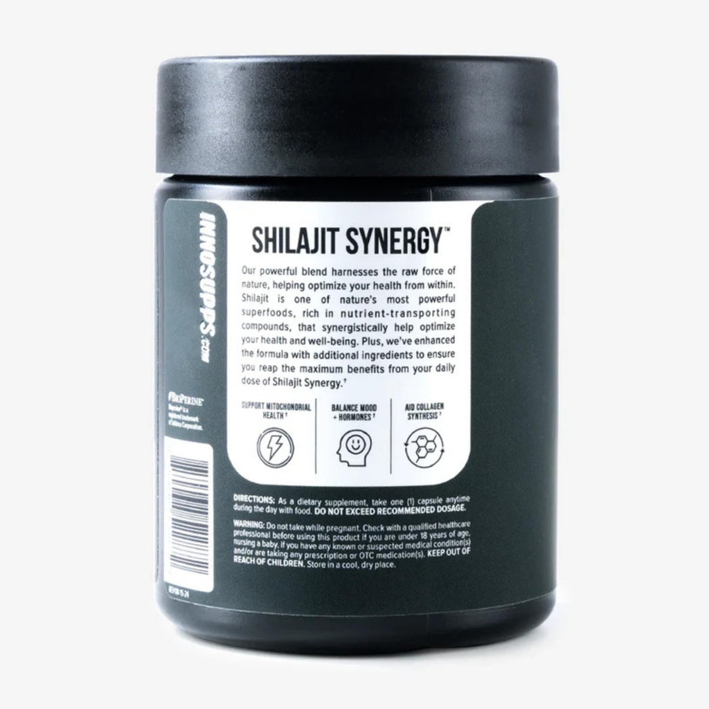 InnoSupps Inno Shilajit Synergy with Ashwagandha & Ginseng - 60 Capsules - image 3