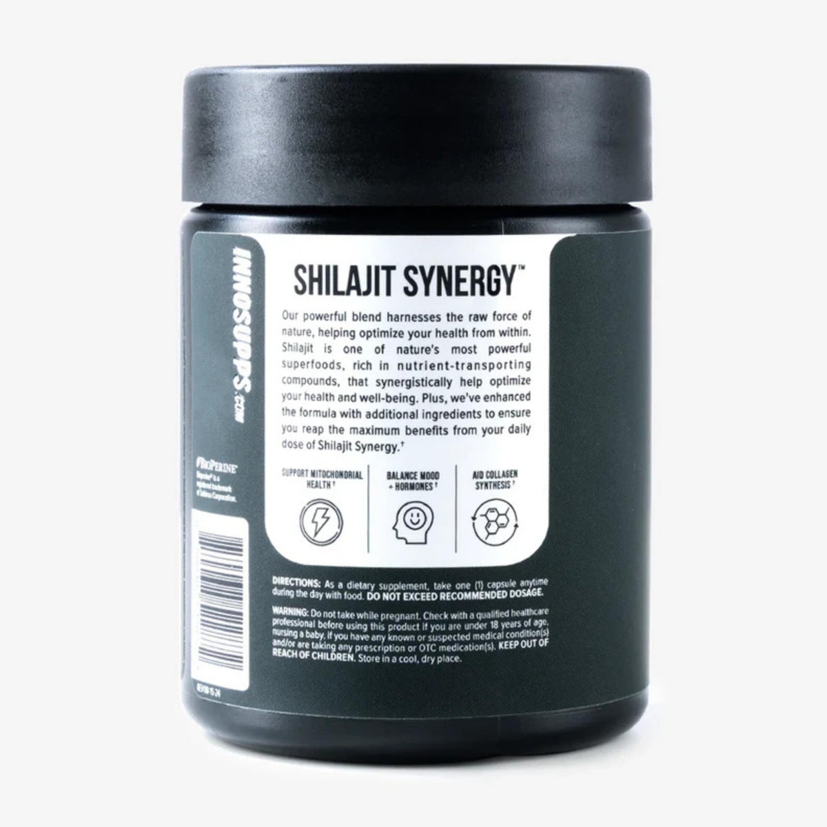 InnoSupps Inno Shilajit Synergy with Ashwagandha & Ginseng - 60 Capsules - image 3