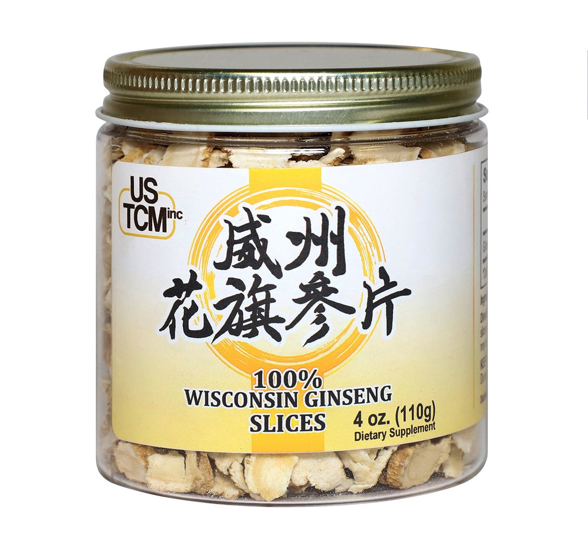 USTCM Wisconsin American Ginseng Slices - 4 oz