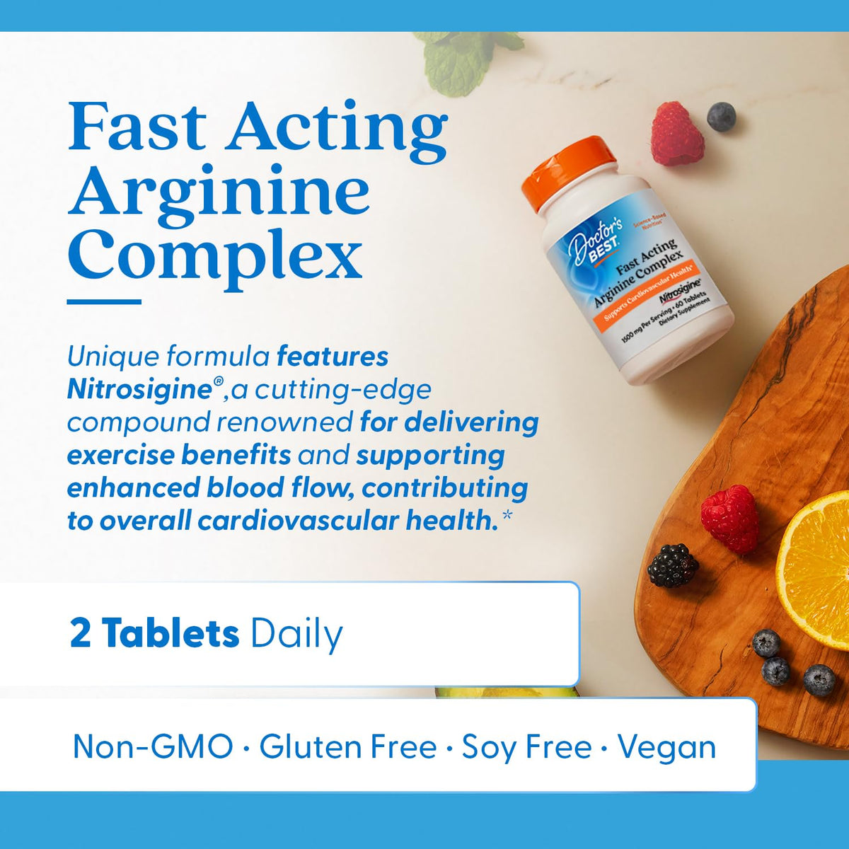 Doctor's Best L-Arginine Complex 1500 mg - 60 Tablets - image 4