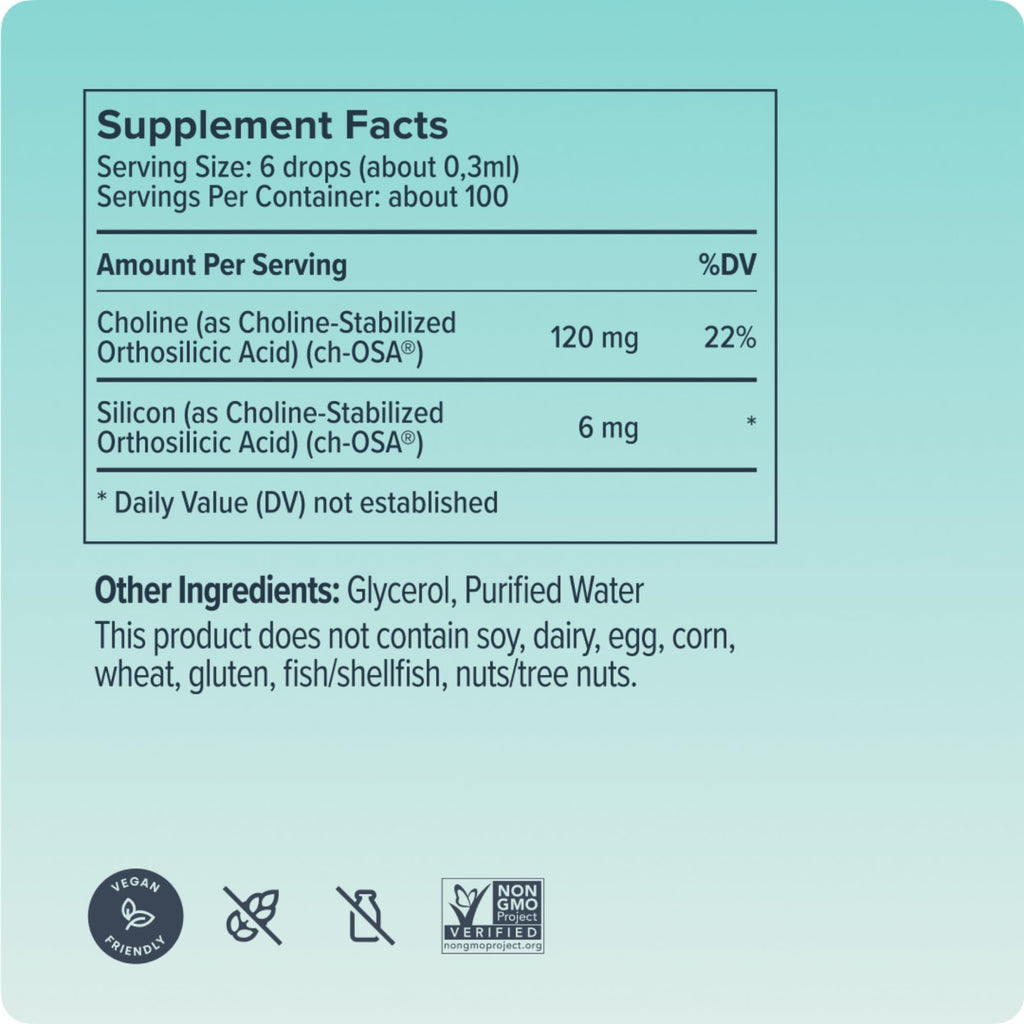 Biosil Collagen Booster Supplement - Drops - Patented ch-OSA