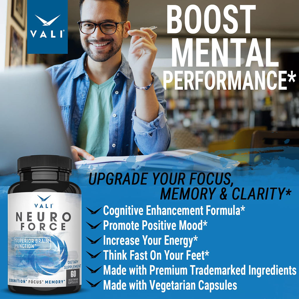 VALI Neuro Force Brain Booster Nootropic for Focus & Memory - 60 Capsules - image 4