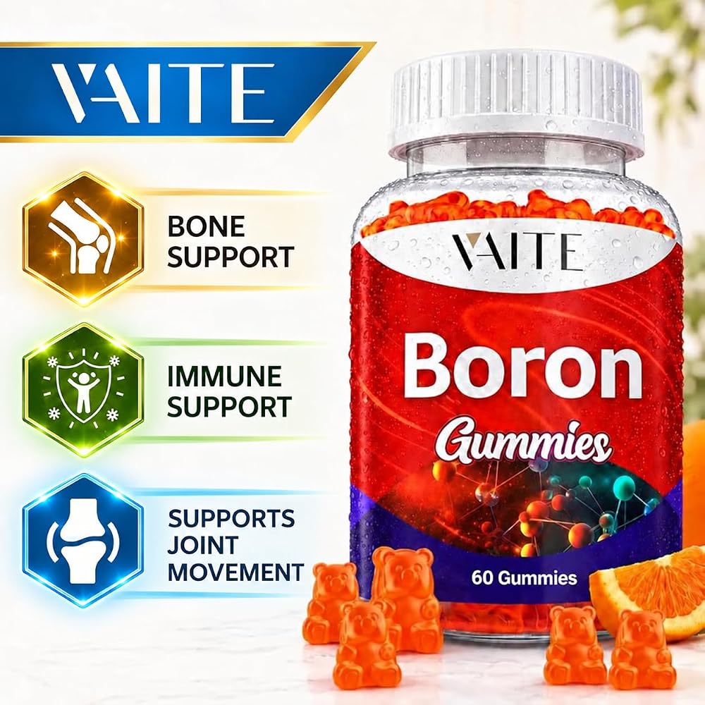 VAITE Boron Supplement 10mg Gummies for Bone Strength - 60 Chewables - image 2