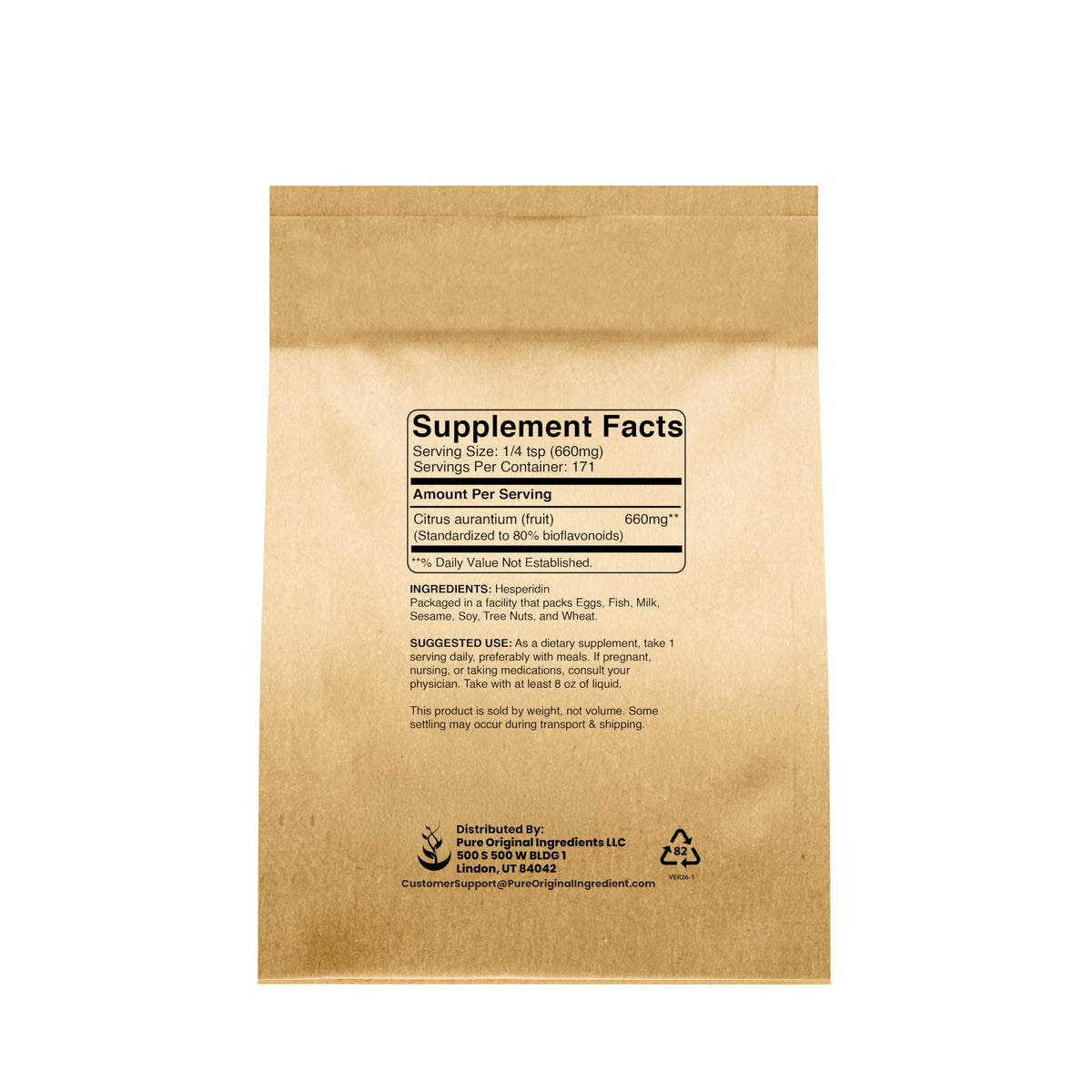 PURE ORIGINAL INGREDIENTS Hesperidin Powder - 4 Oz - image 2