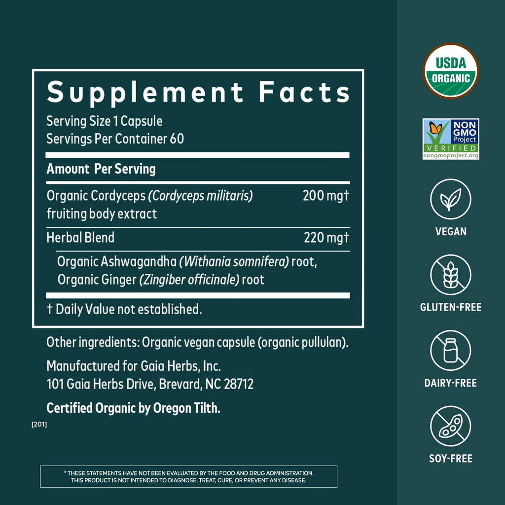 Gaia Herbs Adaptogen Performance - 60 Vegan Capsules - image 2