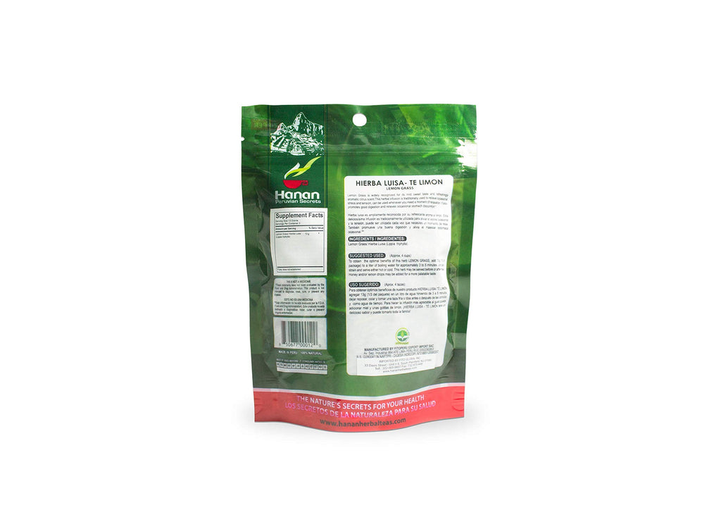 Hanan Peruvian Secrets Hierba Luisa Te Limon