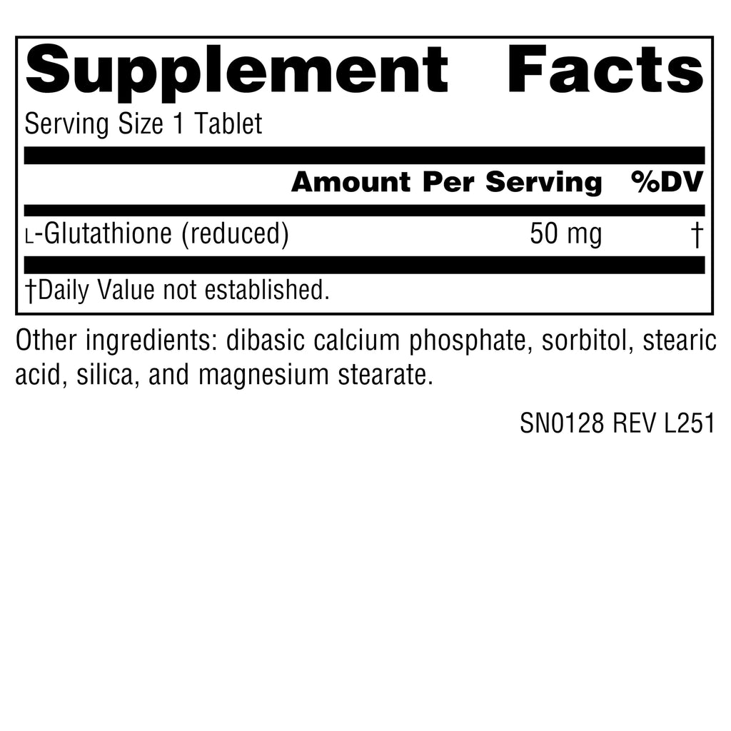 Source Naturals Reduced Glutathione 50 mg - 30 Tablets - image 2