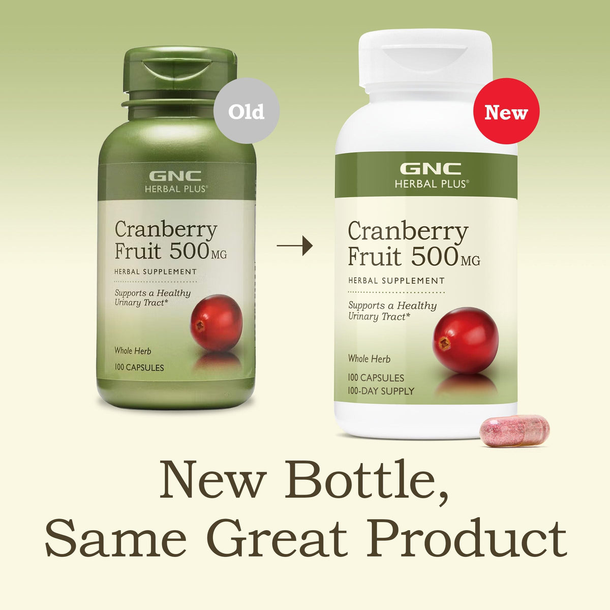 GNC Herbal Plus Whole Herb Cranberry 500mg - 100 Capsules - image 3