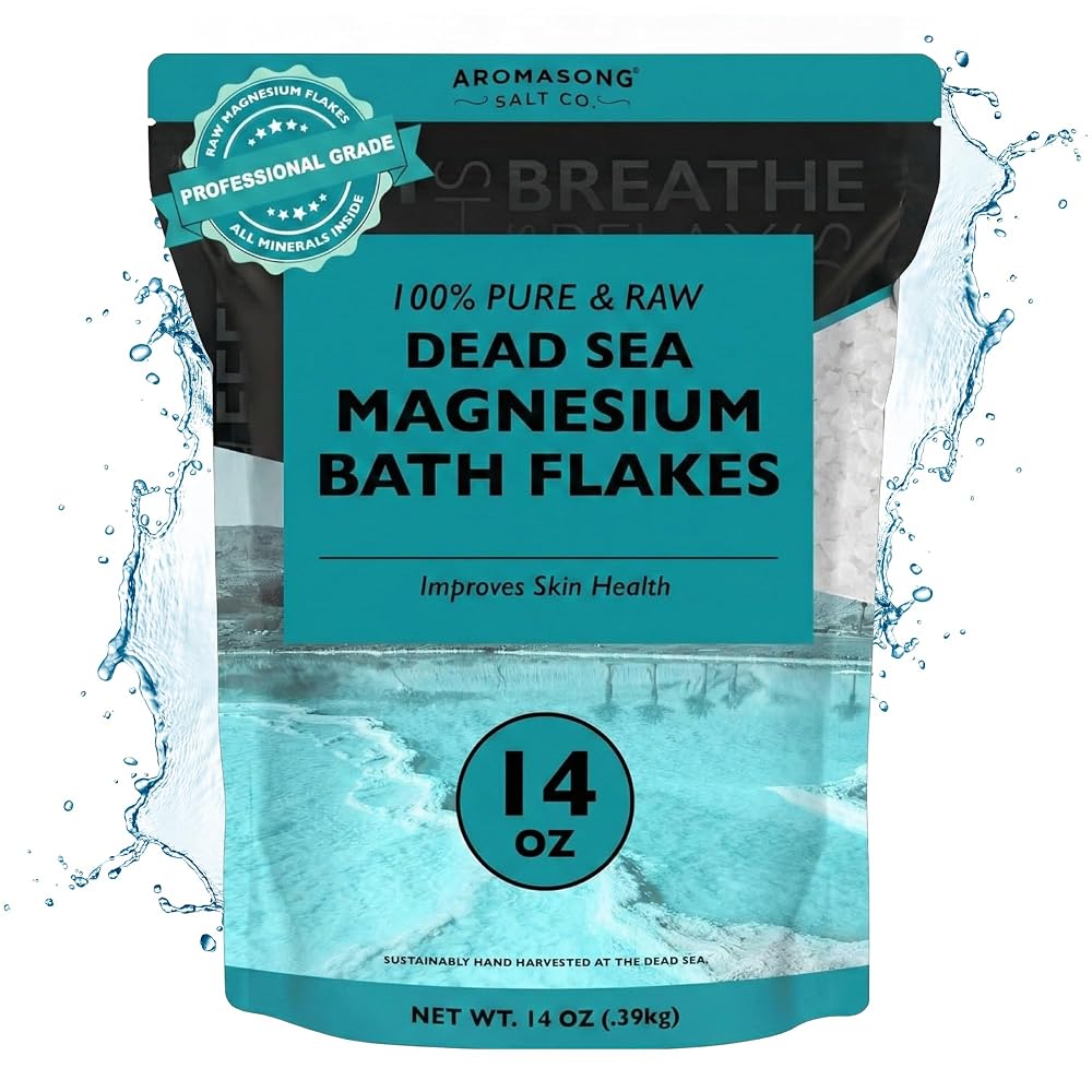 Aromasong Dead Sea Magnesium Flakes for Bath - 14 oz - image 9