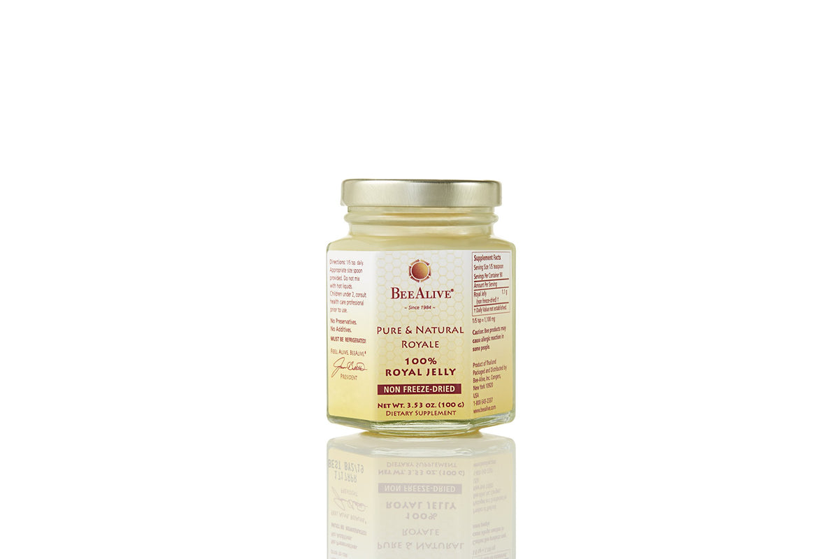 BeeAlive Pure & Natural Queen's Royale Raw Royal Jelly - 3.53 oz