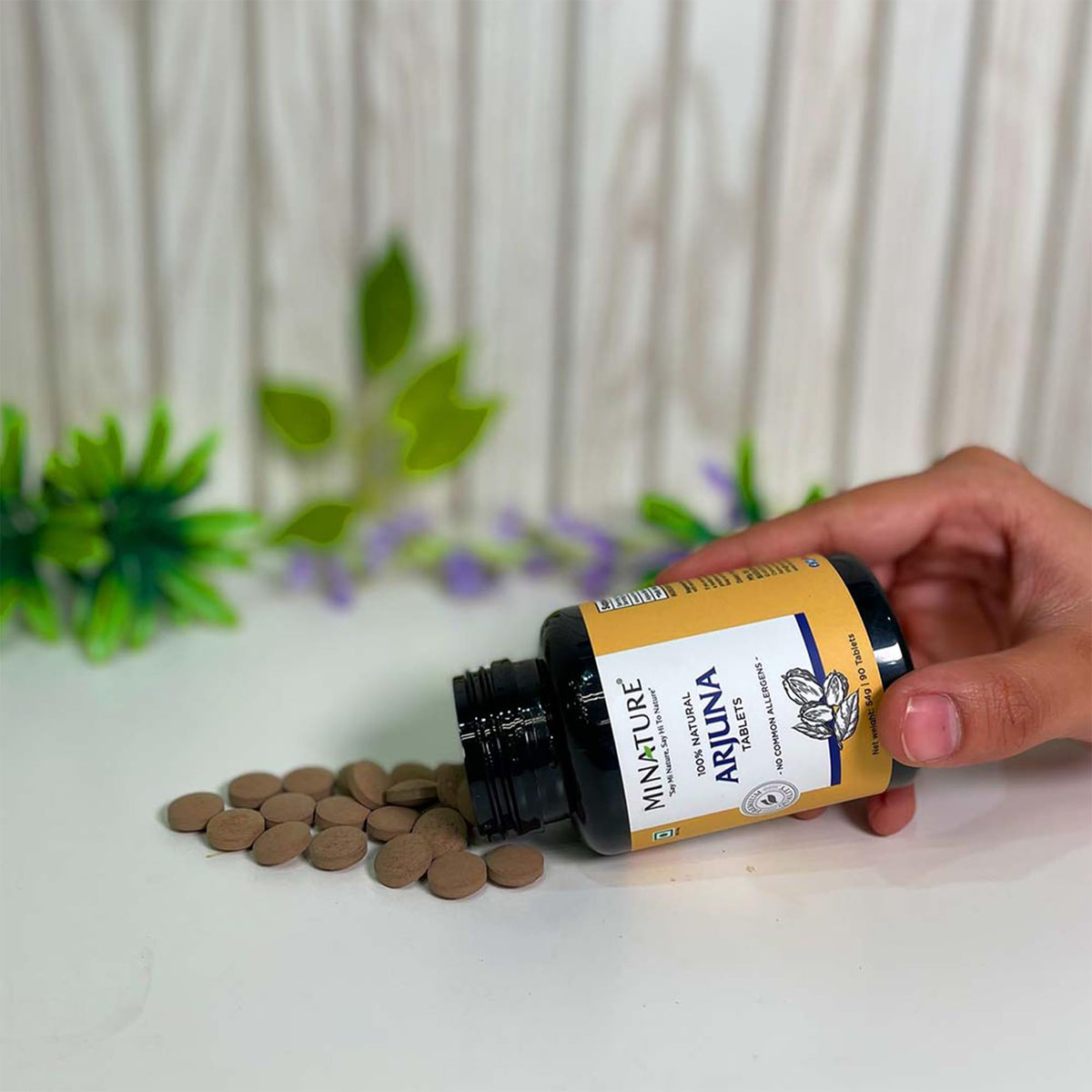 minature mi Nature Arjuna Tablets 1000mg - 90 Tablets - image 2
