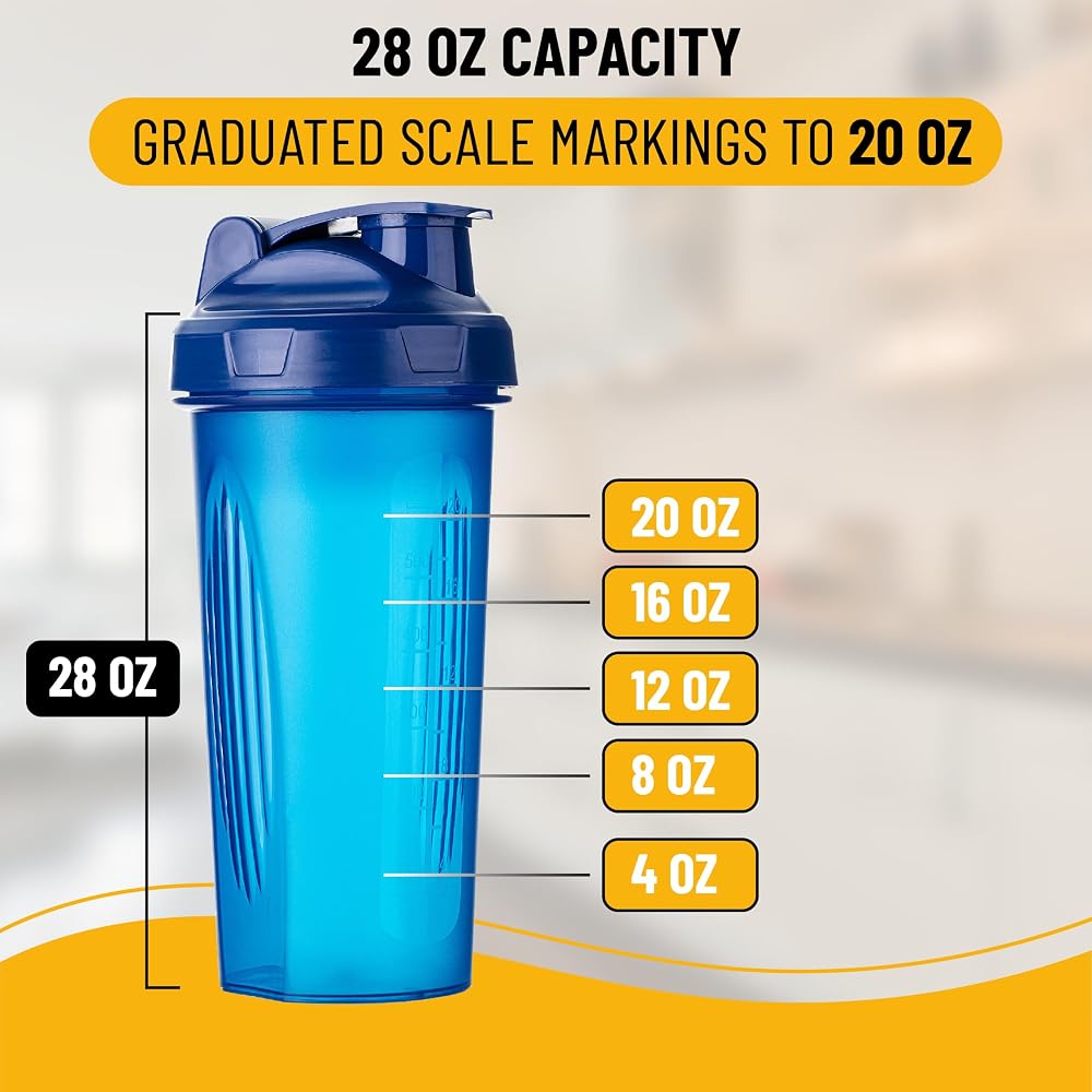 Mr. Pen- Shaker Bottles for Protein Mixes, 28 oz