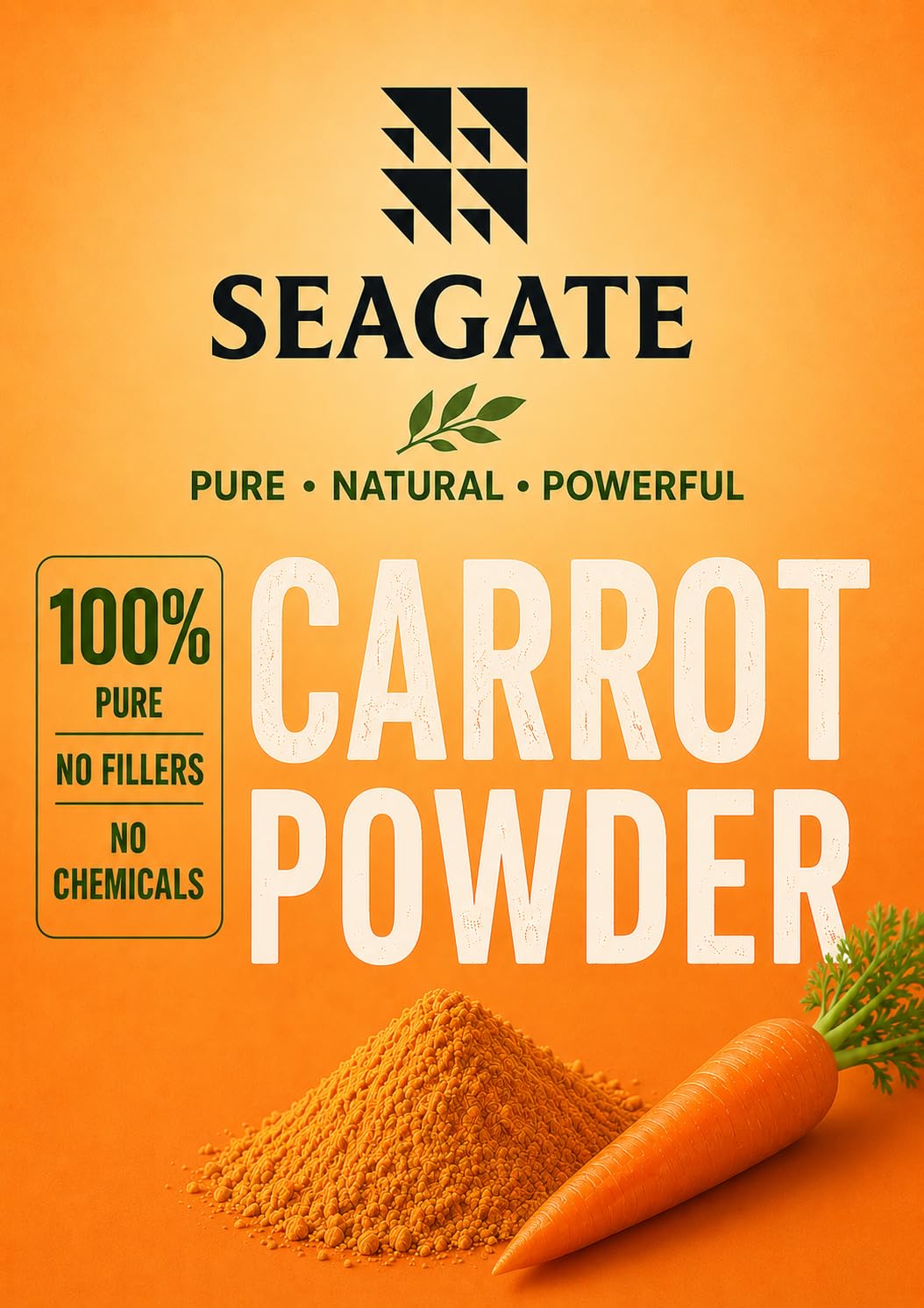 Seagate Carrot Powder - 300g (30 Servings) - image 4
