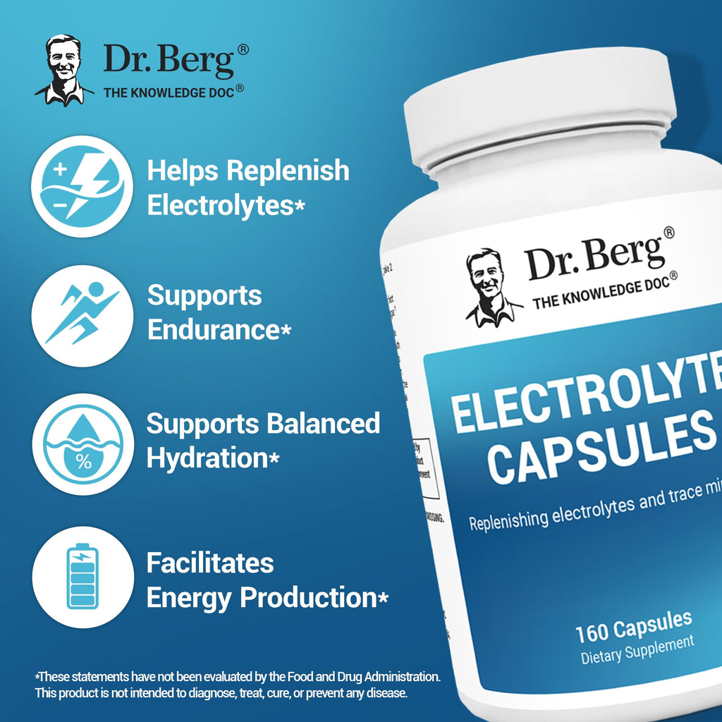 Dr. Berg Electrolyte Capsules for Energy & Hydration - 160 Capsules - image 2
