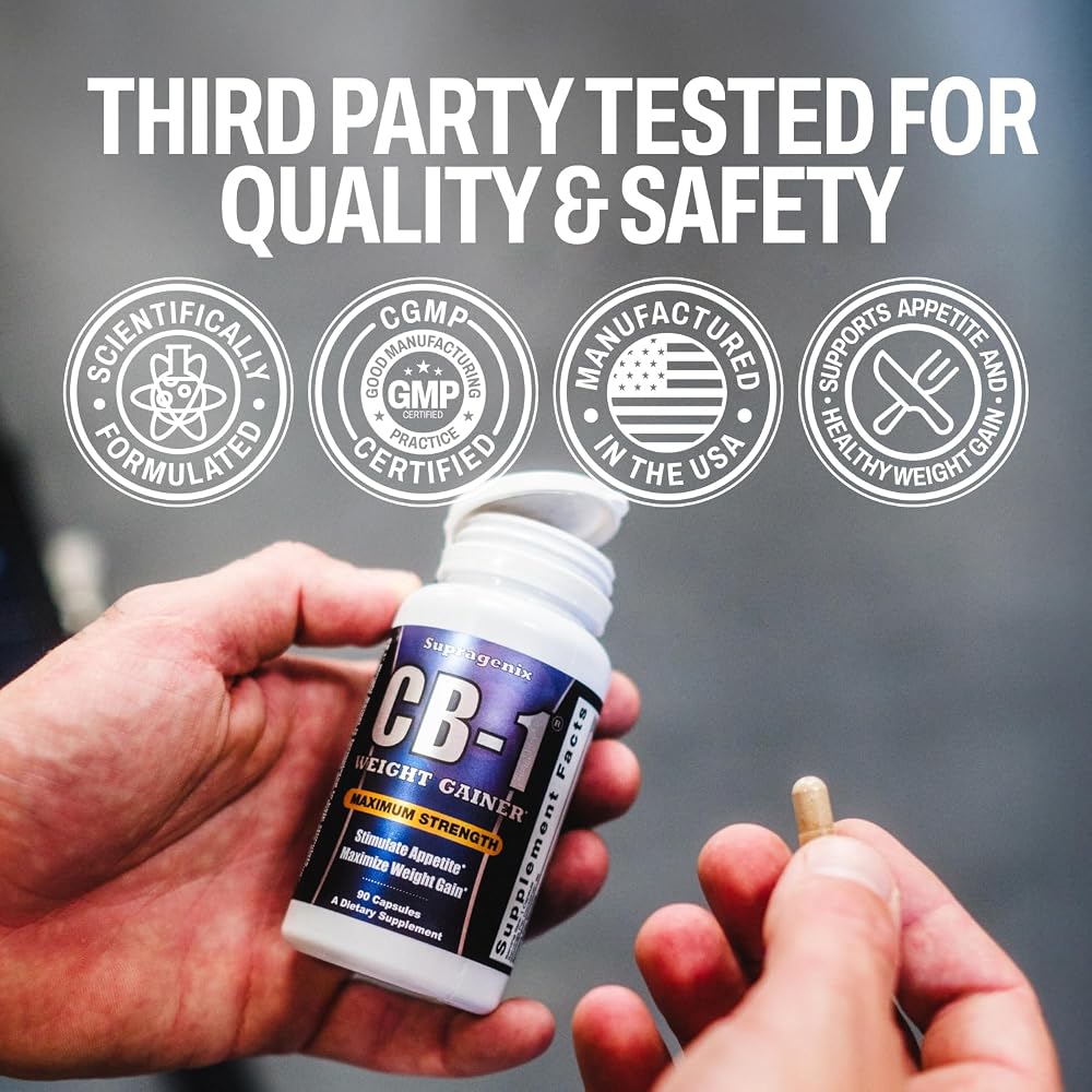Supragenix CB-1 Weight Gainer Pills Appetite Stimulant - 90 Capsules - image 5