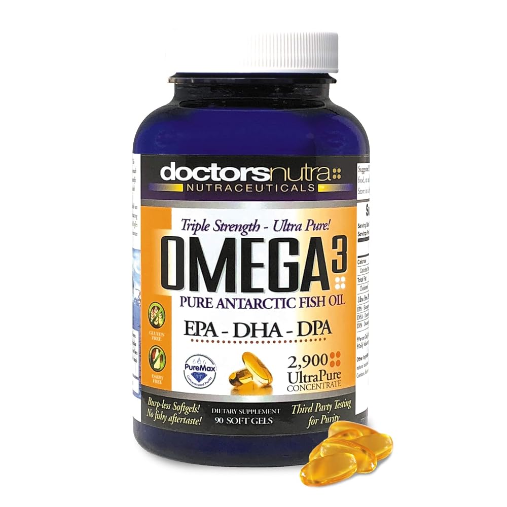 Doctors Nutra Omega 3 DPA Fish Oil 2900mg Triple Strength - 90 Softgels