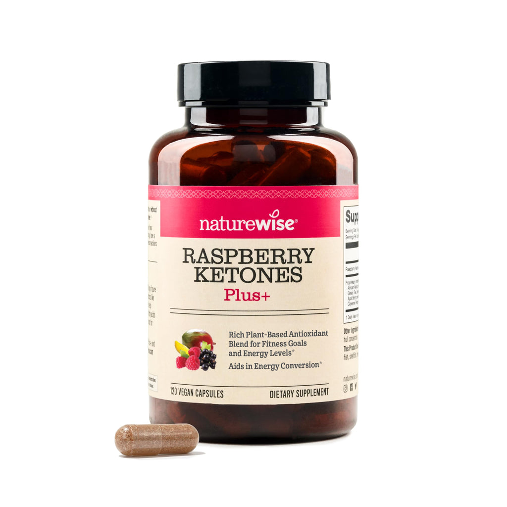 NatureWise Raspberry Ketones Plus with Green Tea Extract - 120 Capsules