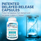 Bio Absorb Serrapeptase 120000 SPU Delayed Release - 200 Capsules - image 3