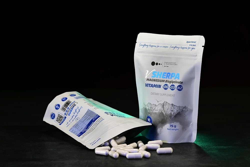 vSherpa Magnesium Bisglycinate with B6, D3 & K2 - 90 Capsules - image 2