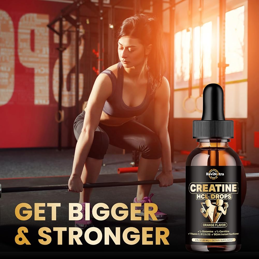 ReviNutra Creatine HCL Liquid Drops for Men & Women