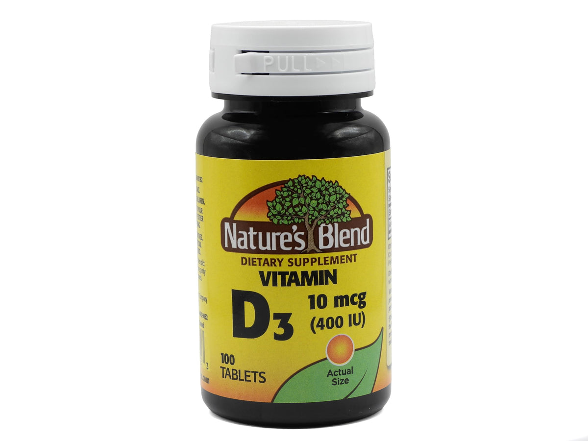 Nature's Blend Vitamin D 400 IU - 100 Tablets