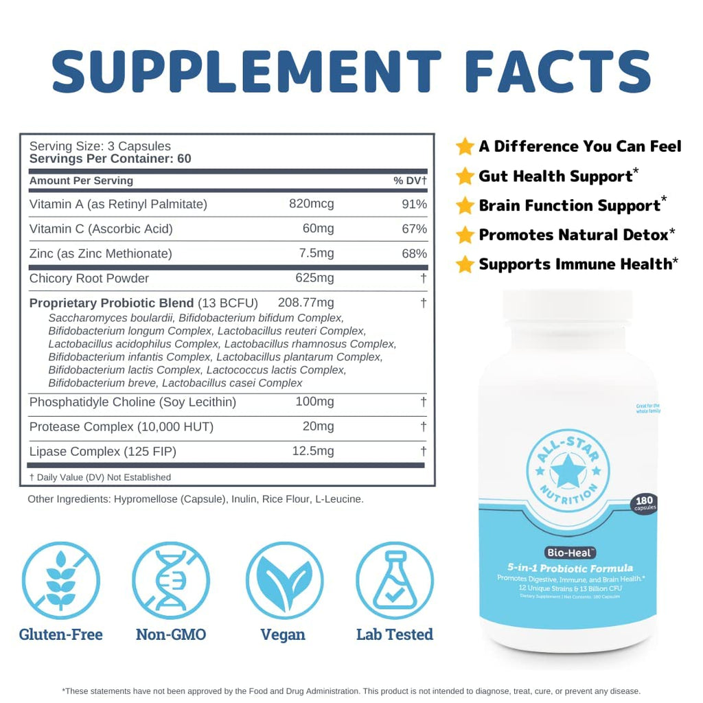 All-Star Nutrition 5-in-1 Bio-Heal® Probiotic for Kids