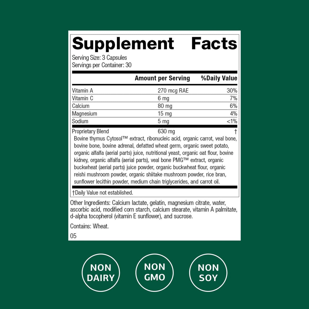 Standard Process Congaplex Immune & Thymus Support - 90 Capsules - image 2