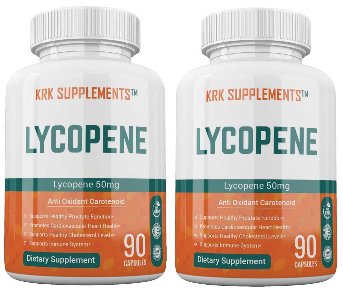KRK SUPPLEMENTS Lycopene 50mg Antioxidant Support - 180 Capsules