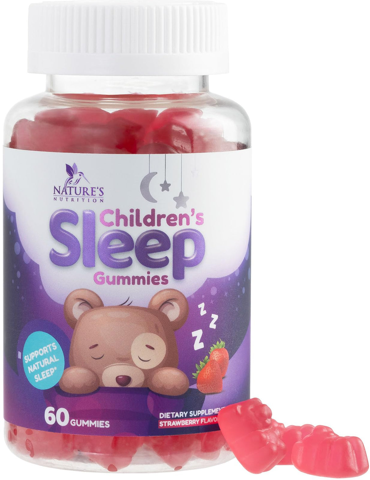 Nature's Nutrition Kids Melatonin Gummies 2mg - 60 Gummies