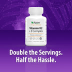 Jigsaw Health Vitamin K2 + E Complex for Bone Health - 60 Softgels - image 3