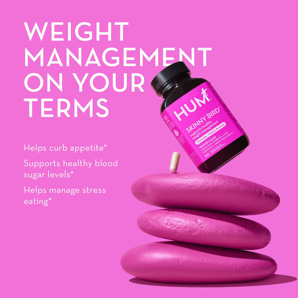 HUM Skinny Bird Green Tea Extract Appetite Support - 90 Capsules - image 3