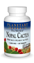 Planetary Herbals Nopal Cactus 1000mg Antioxidant - 60 Tablets