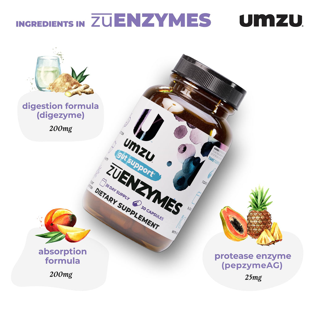 UMZU zuEnzymes Digestive Enzyme Supplement - 30 Capsules - image 3