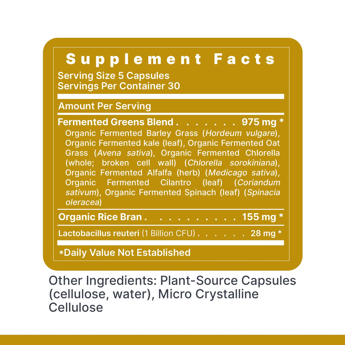 Premier Research Labs Probiotic Fermented Greens - 150 Capsules - image 6