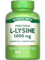 Nature's Truth L-Lysine 1000mg Essential Amino Acid - 100 Caplets