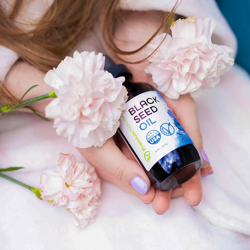 Premium Nature Black Seed Oil for Hair and Skin - Cold Pressed Virgin - image 3