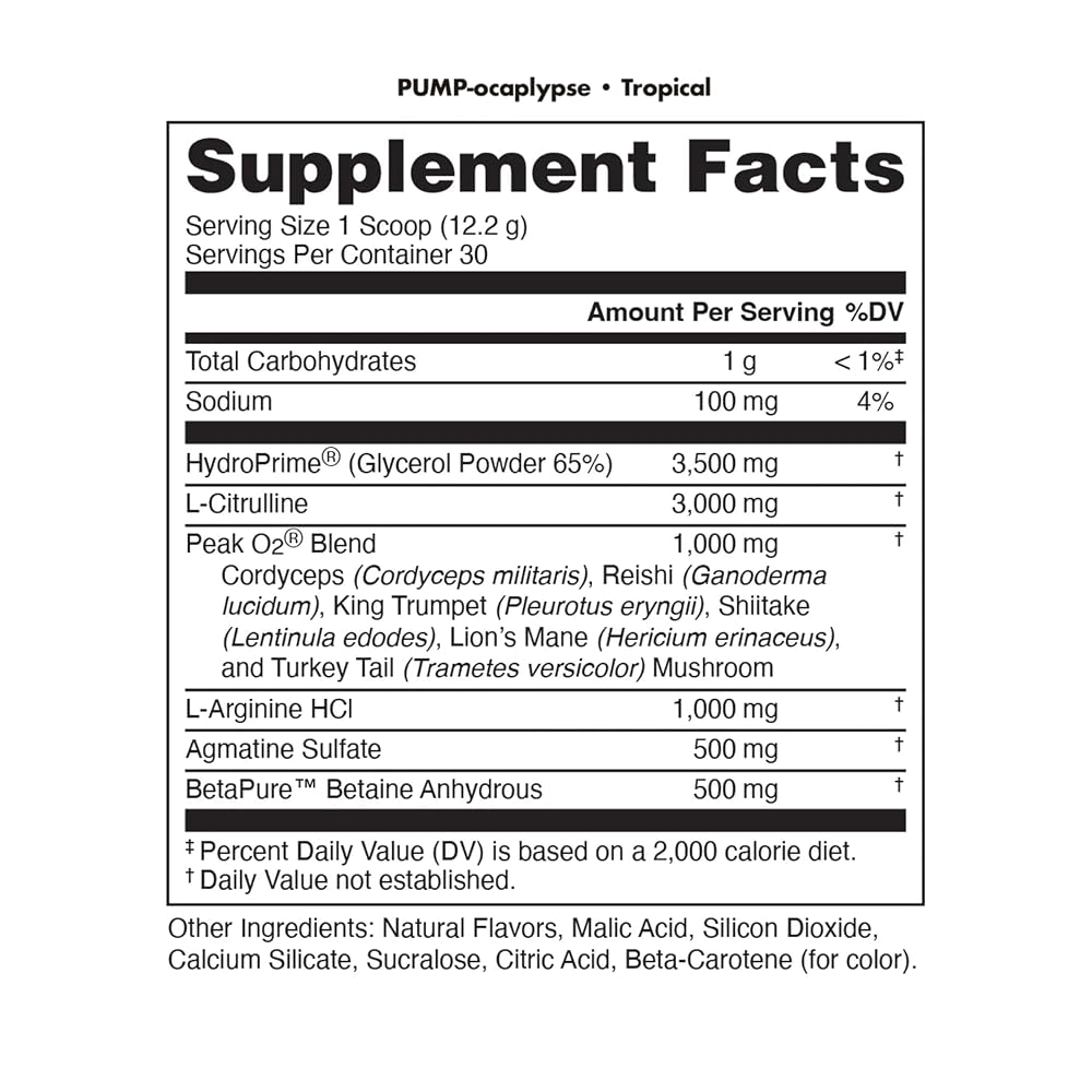Bucked Up Pump-ocalypse Tropical Nitric Oxide Booster - 12.9 oz - image 2