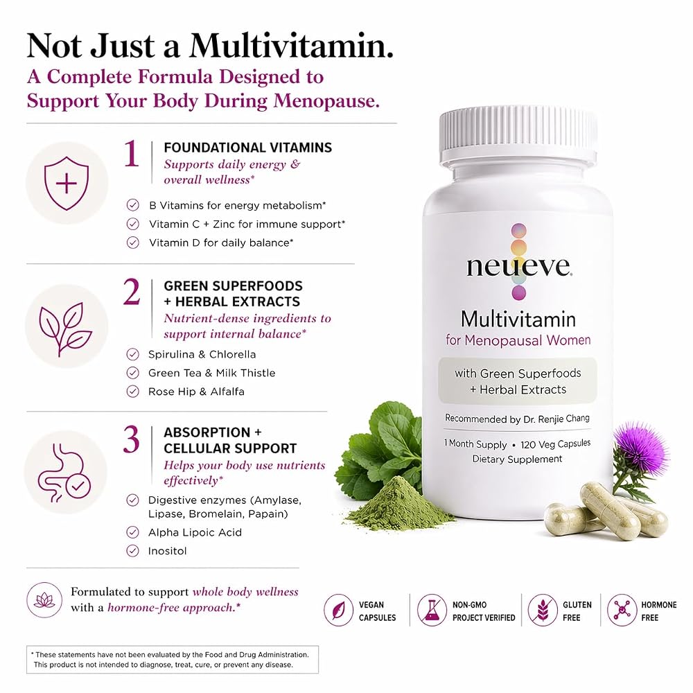 NeuEve Menopause Support Multivitamin for Women - 120 Capsules - image 2